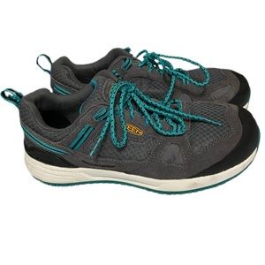 Keen Utility Work Shoes Steel Toe Safety Mens's Size 10 Gray Teal *No Insoles*